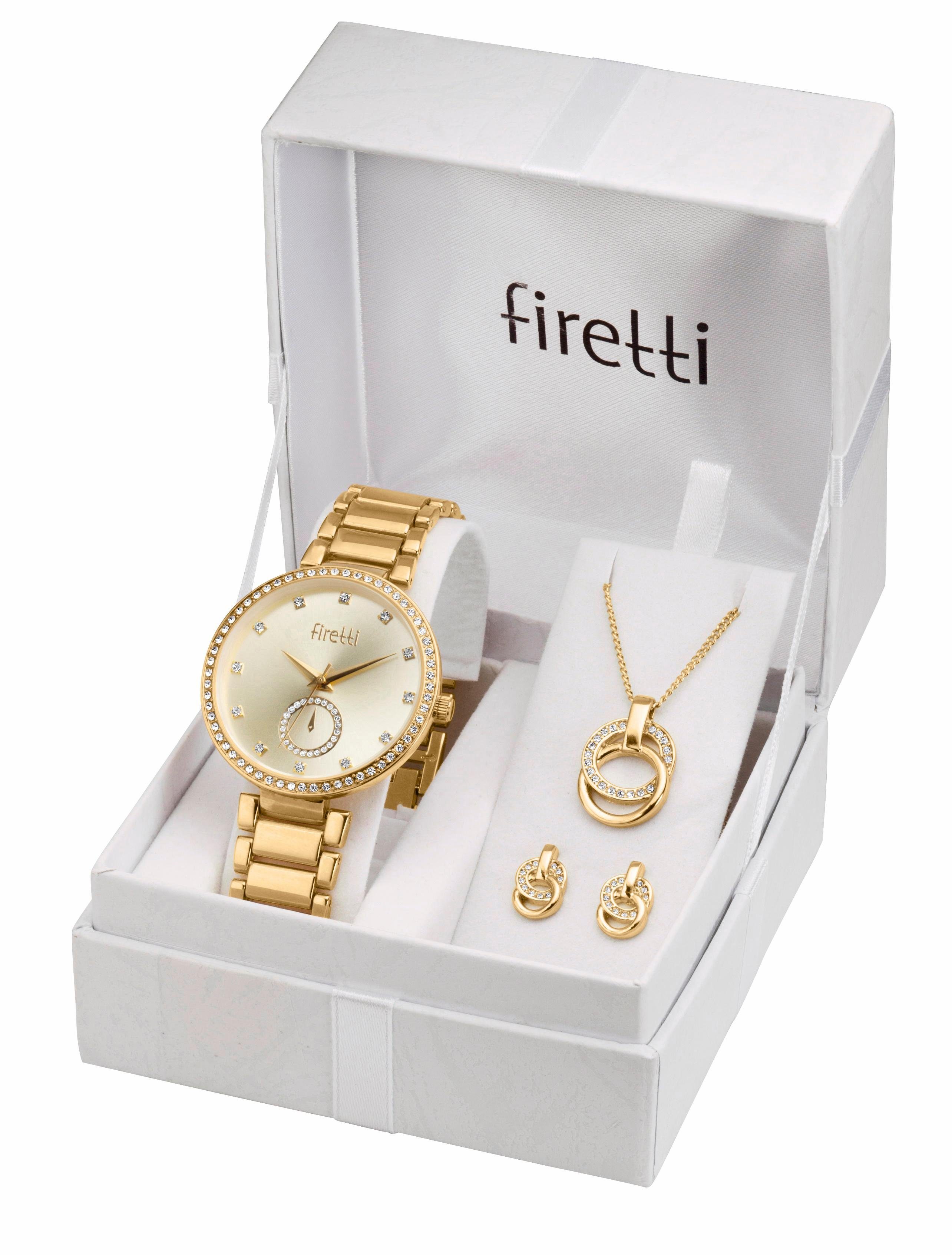 Firetti Quarzuhr, (Set, 4-tlg., inkl. Ohrstecker günstig online kaufen
