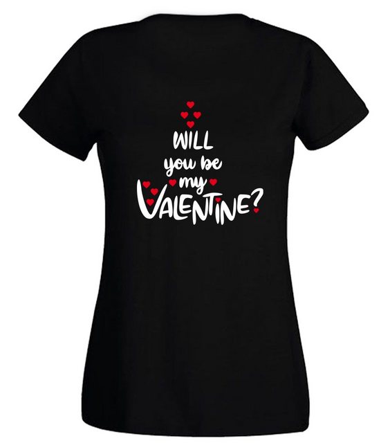 G-graphics T-Shirt Damen T-Shirt - Will you be my Valentine? Slim-fit, mit günstig online kaufen