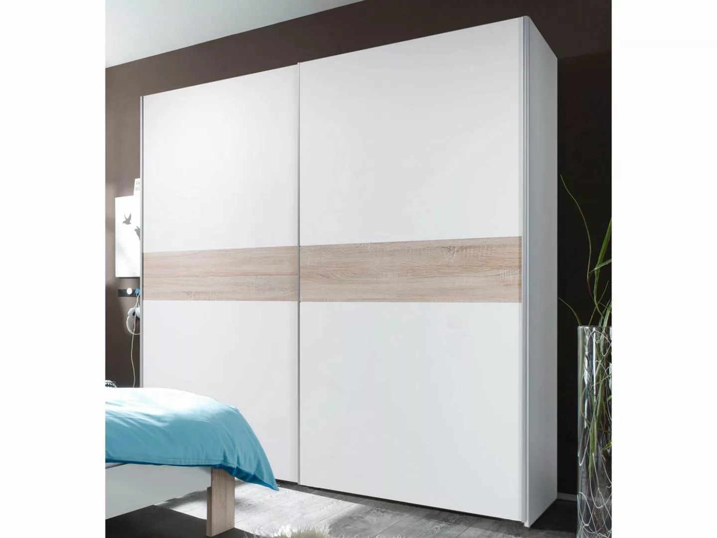 Pol-Power Schwebetürenschrank 170 x 195 x 60 cm (B/H/T) günstig online kaufen