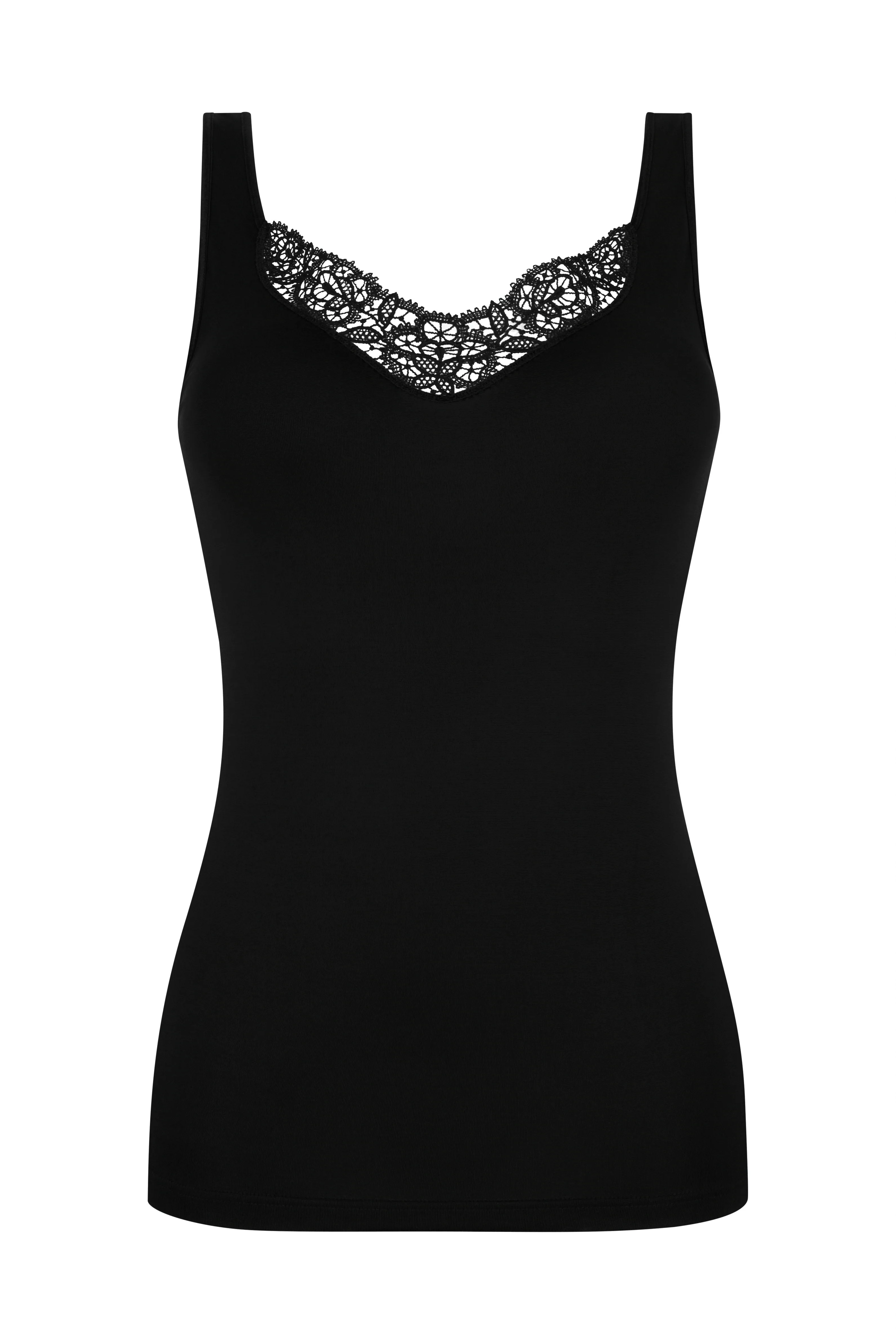 Mey Tanktop "EMOTION ELEGANCE", Spitzenverzierung am Dekolleté, V-Ausschnit günstig online kaufen