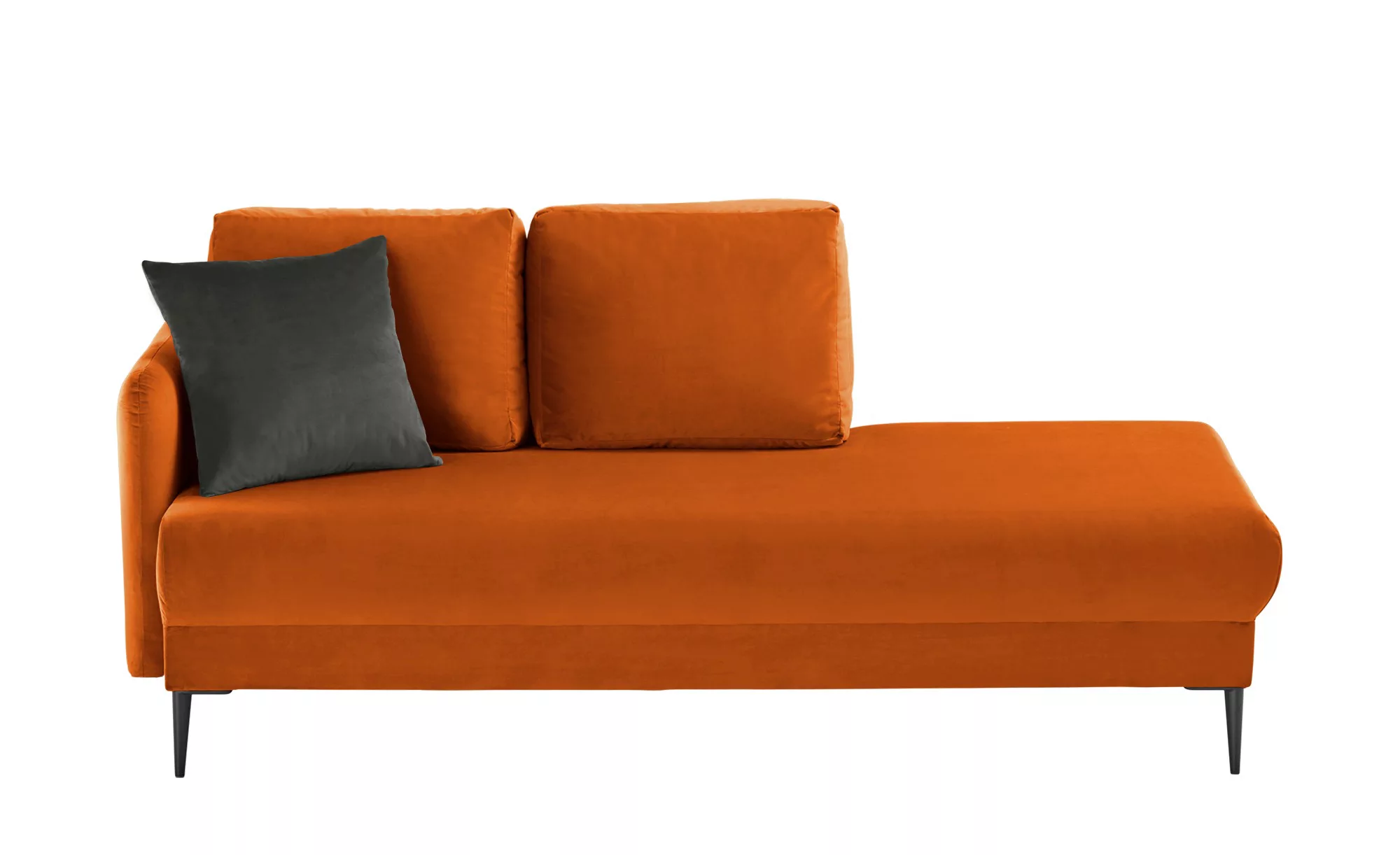 smart Ottomane  Olianna - orange - 190 cm - 90 cm - 88 cm - Polstermöbel > günstig online kaufen