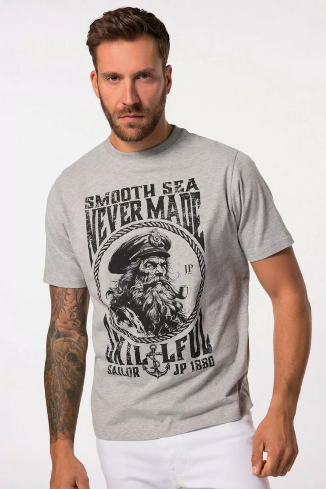 JP1880 T-Shirt T-Shirt Halbarm Sailor-Print bis 8 XL günstig online kaufen