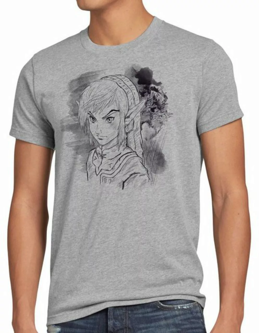 Print-Shirt Herren T-Shirt Link Legend switch zelda game gamer wild boy hyr günstig online kaufen