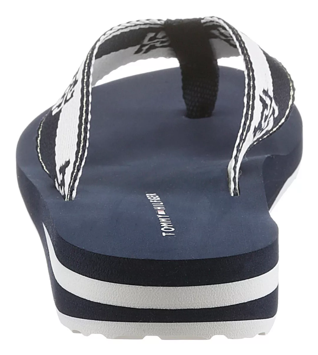 Tommy Hilfiger Zehentrenner "TH COLORBLOCK WEBBING SANDAL", mit Logo günstig online kaufen