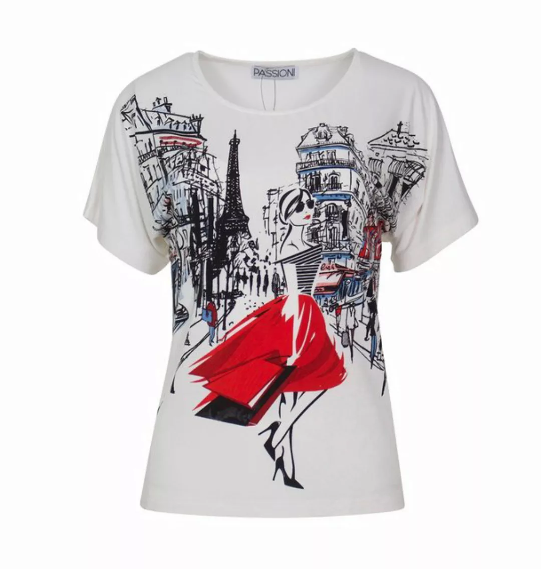 Passioni Print-Shirt T-Shirt mit Druck T-Shirt mit Frontprint günstig online kaufen