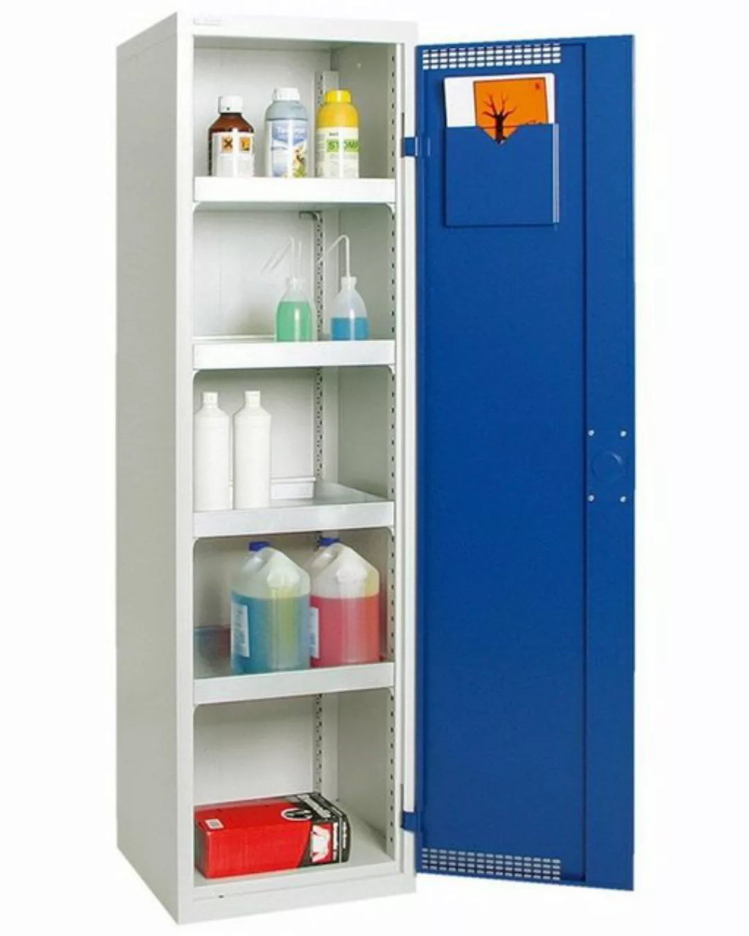 PROREGAL® Werkzeugschrank Gefahrstoffschrank 1 Tür HxBxT 180x50x50cm 4 Auff günstig online kaufen