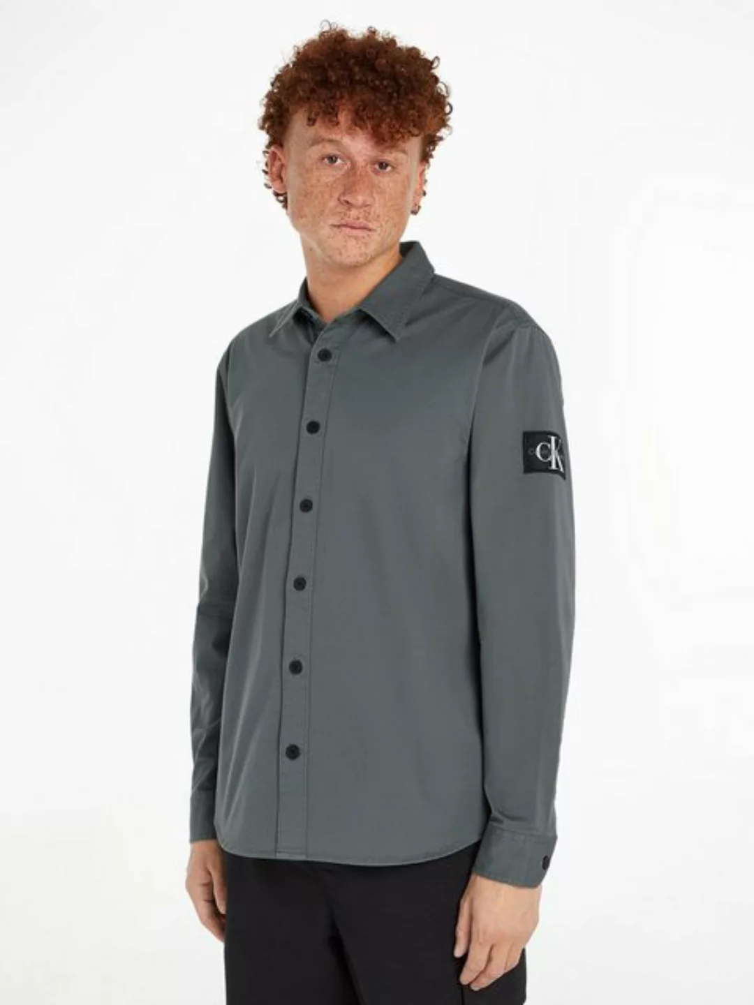 Calvin Klein Jeans Langarmhemd MONOLOGO BADGE RELAXED SHIRT günstig online kaufen