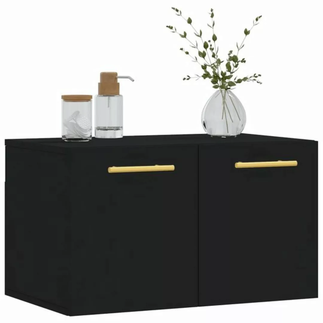 vidaXL Hängeschrank Wandschrank Hängeschrank Aufbewahrung Schwarz 60x36,5x3 günstig online kaufen