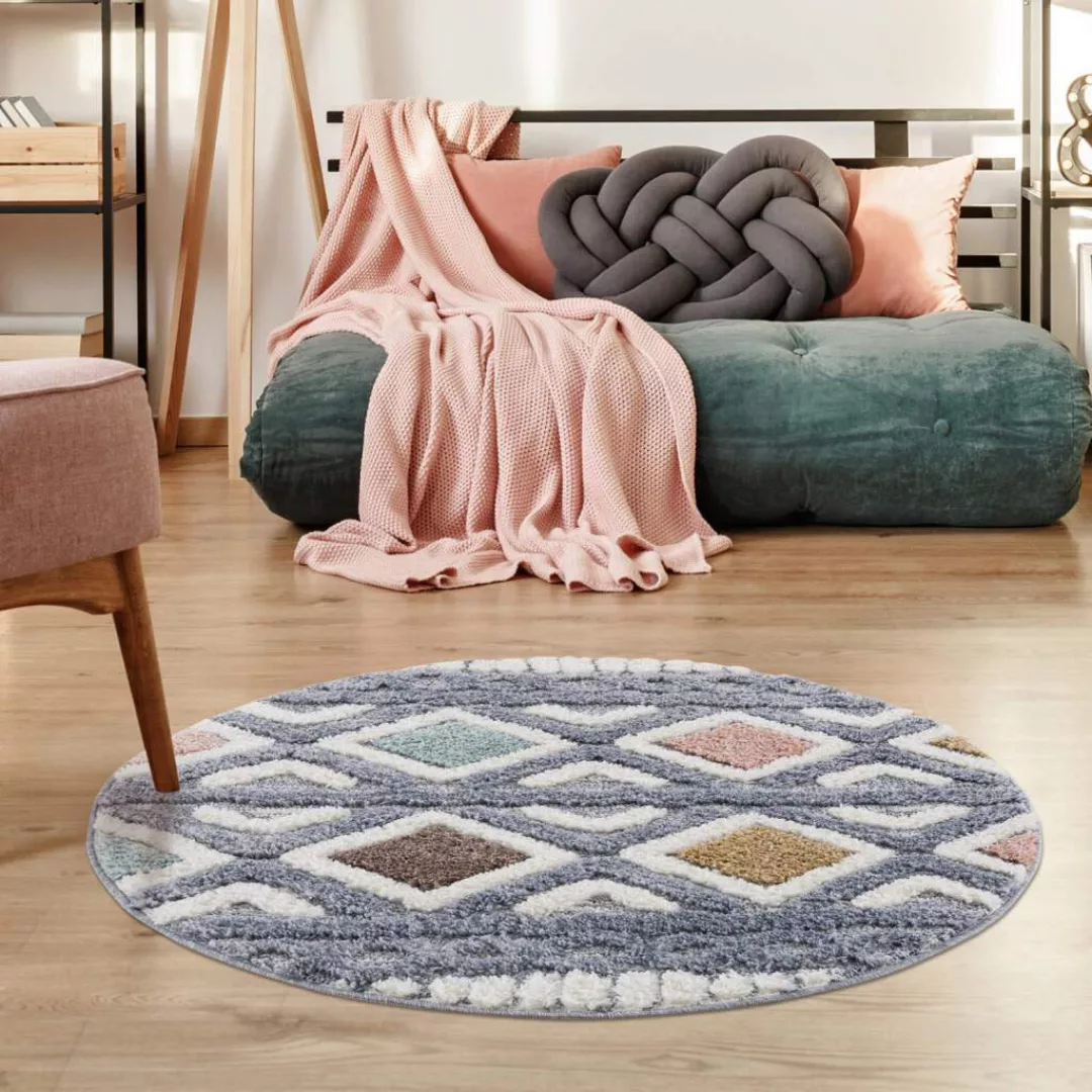 Carpet City Hochflor-Teppich »Focus 3382, Boho-Style«, rechteckig, 20 mm Hö günstig online kaufen