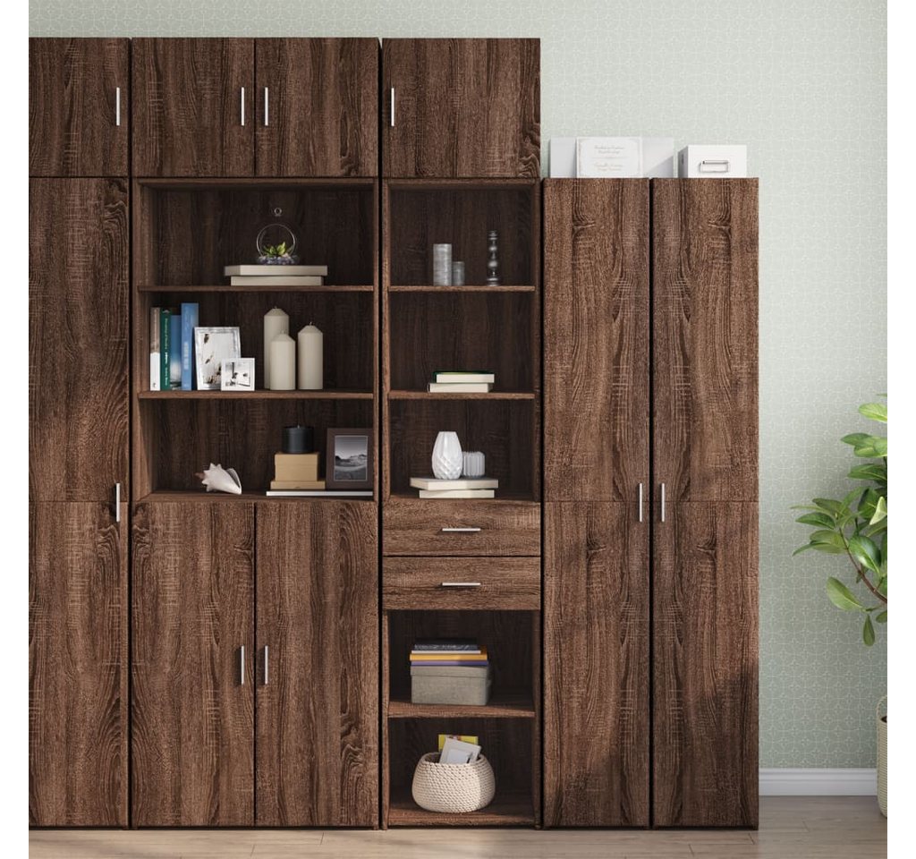 vidaXL Schrankmodule Hochschrank Schmal Eichen-Optik 45x42,5x225 cm Holzwer günstig online kaufen