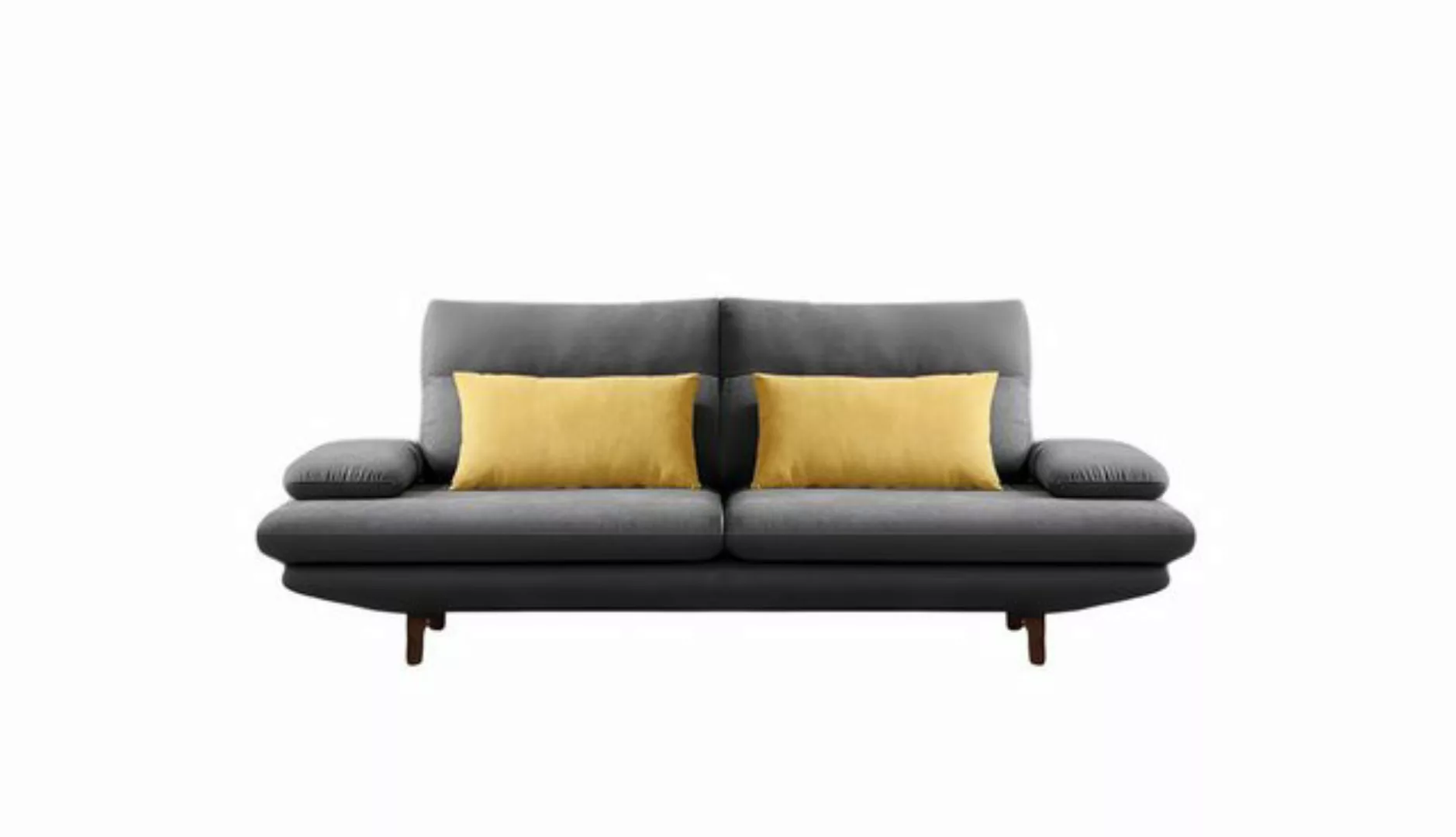 Xlmoebel Sofa Neu Designer Sofa mit drei Sitzplätzen, gepolstert mit Leder, günstig online kaufen