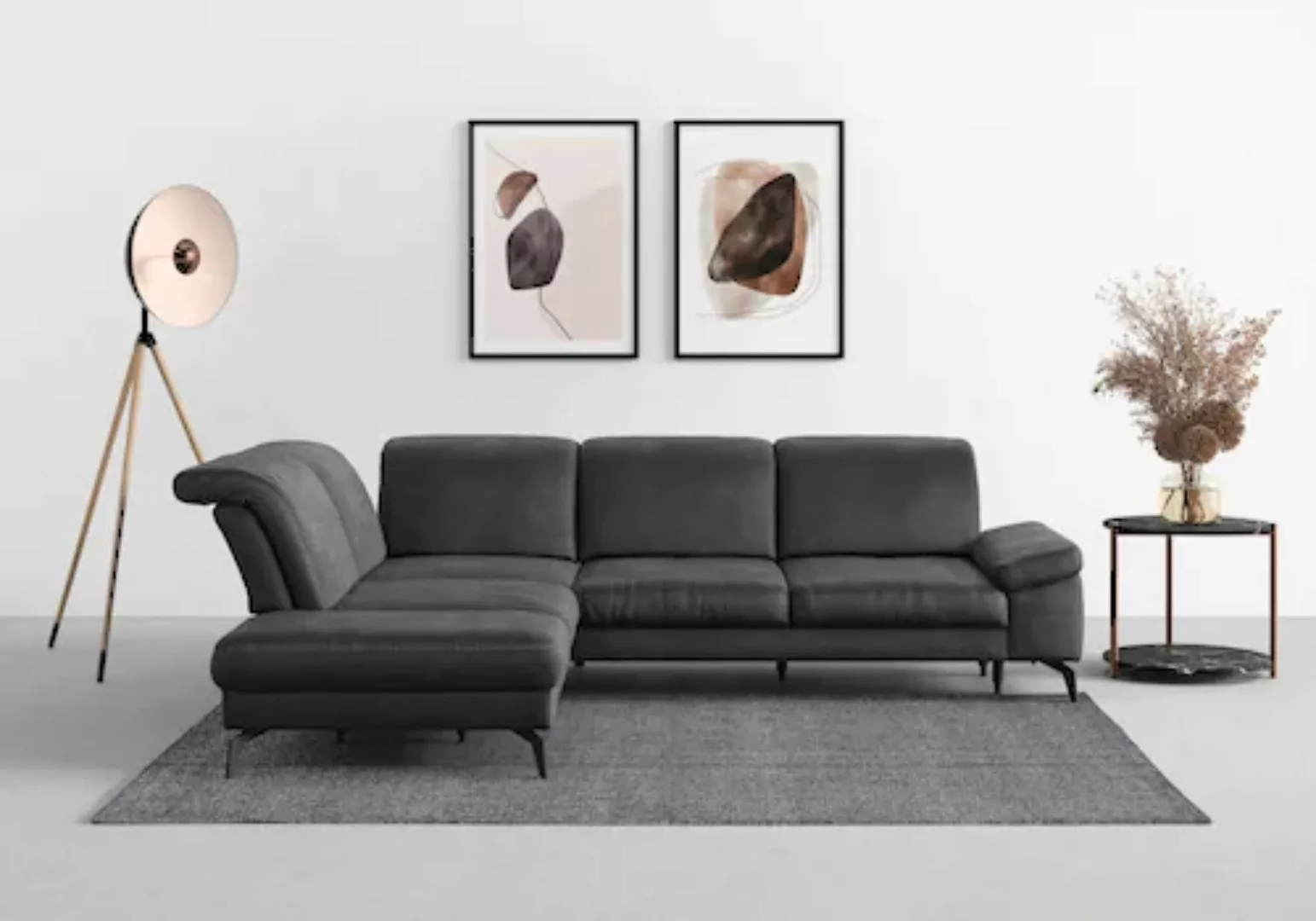 sit&more Ecksofa »Cabana L-Form«, Ottomane, wahlweise mit Sitztiefen-,Armle günstig online kaufen