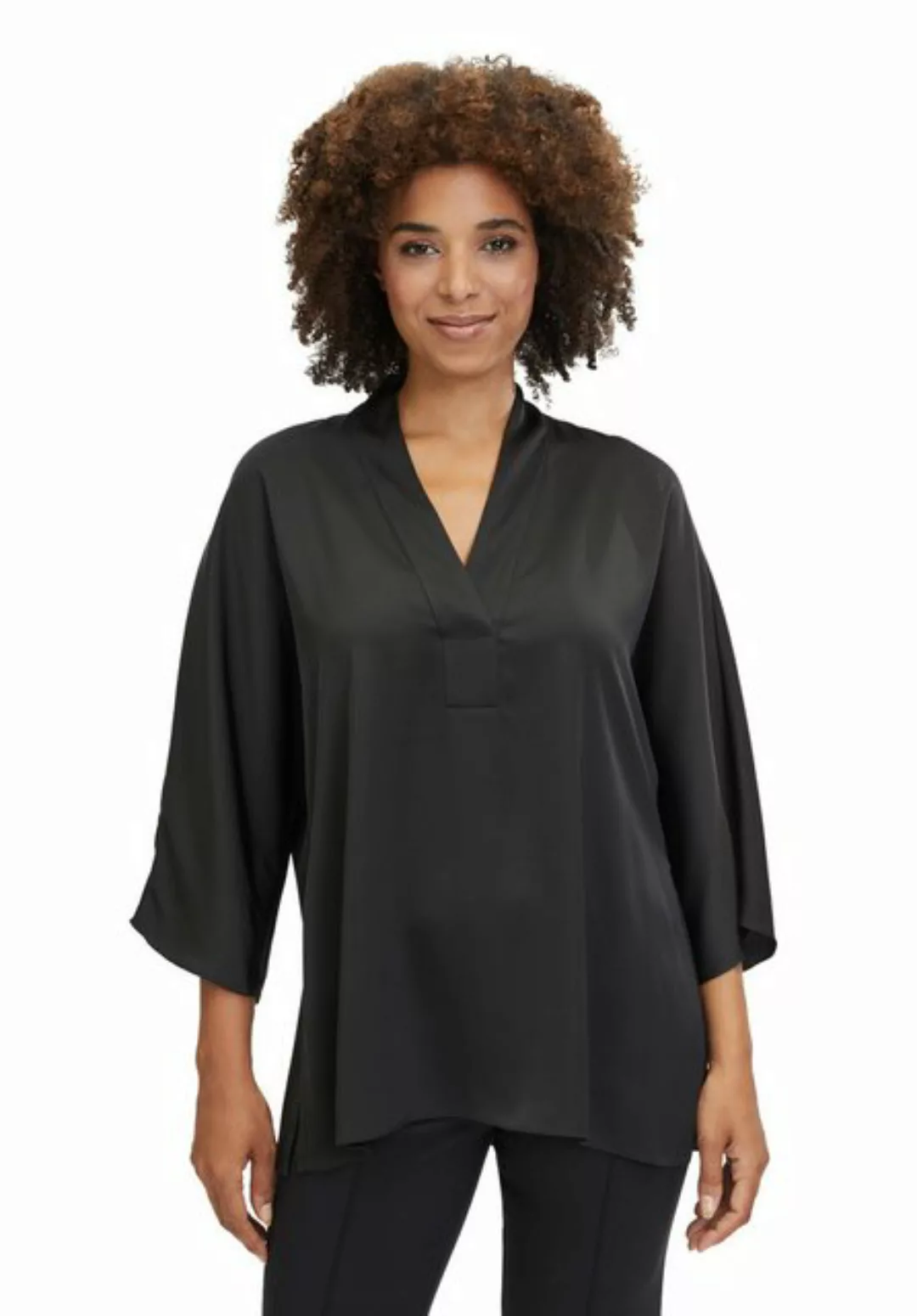 Vera Mont Klassische Bluse mit Seitenschlitzen Kragen günstig online kaufen