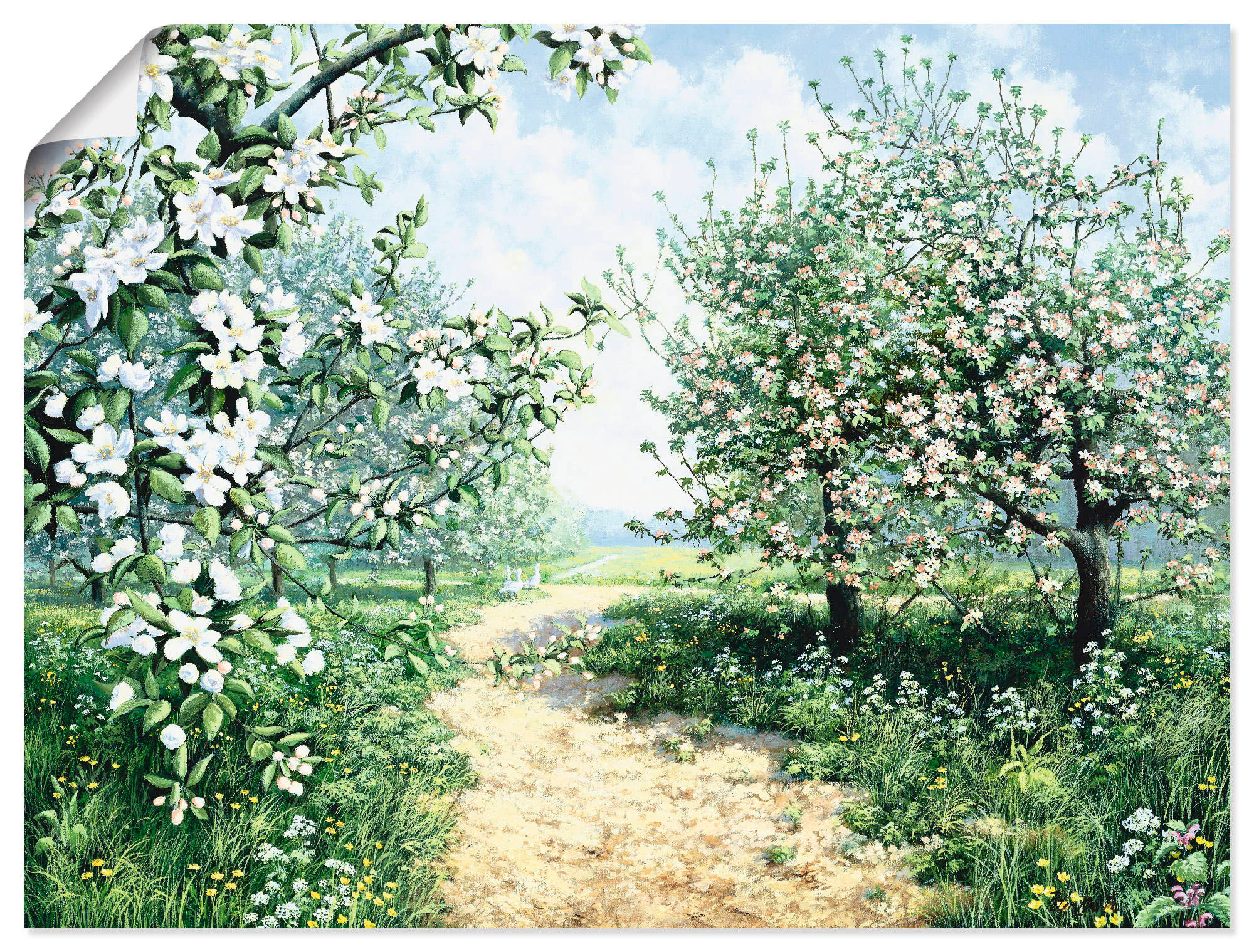 Artland Wandbild "Frühling I", Vier Jahreszeiten, (1 St.), als Leinwandbild günstig online kaufen