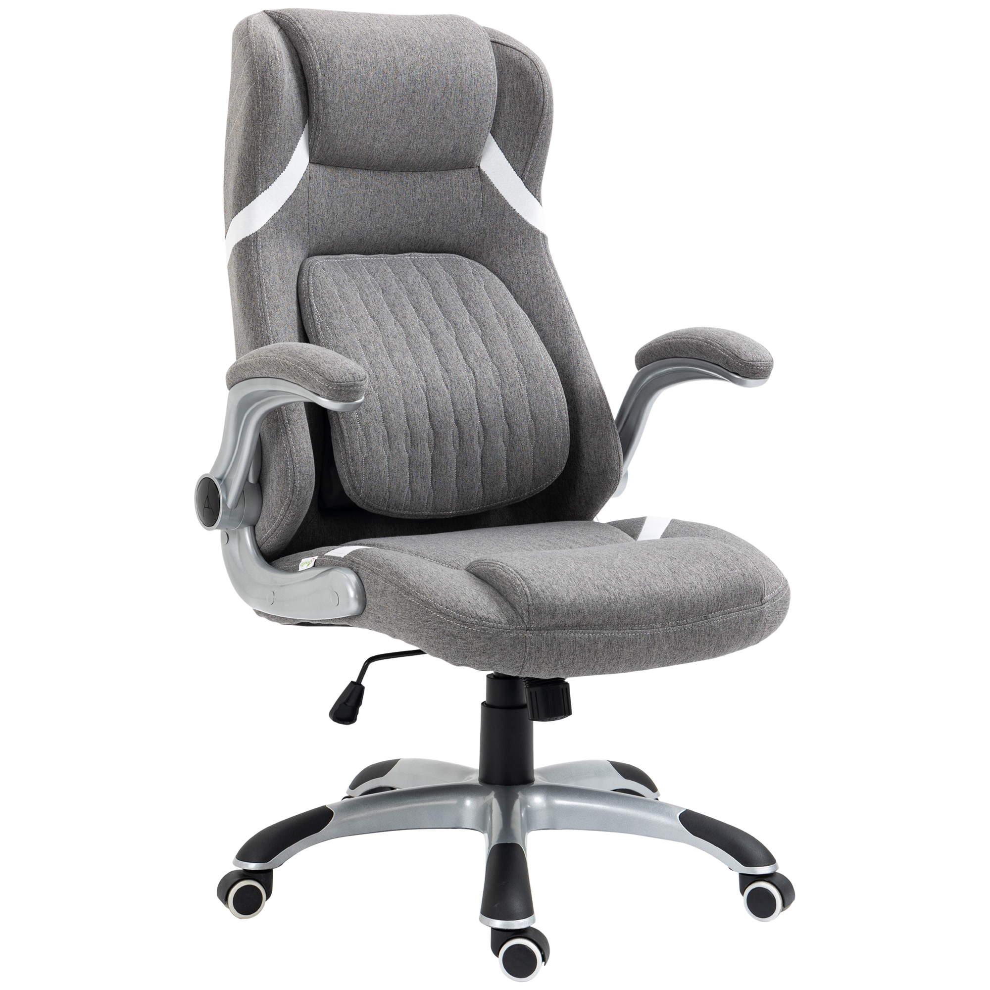 Vinsetto Ergonomischer Bürostuhl mit klappbaren Armlehnen und Kopfstütze, D günstig online kaufen