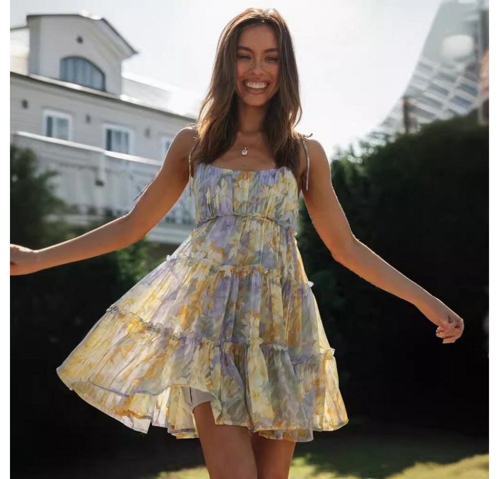 jalleria Dirndl 2-teiliges sexy Strapskleid für Damen mit modischem Print günstig online kaufen