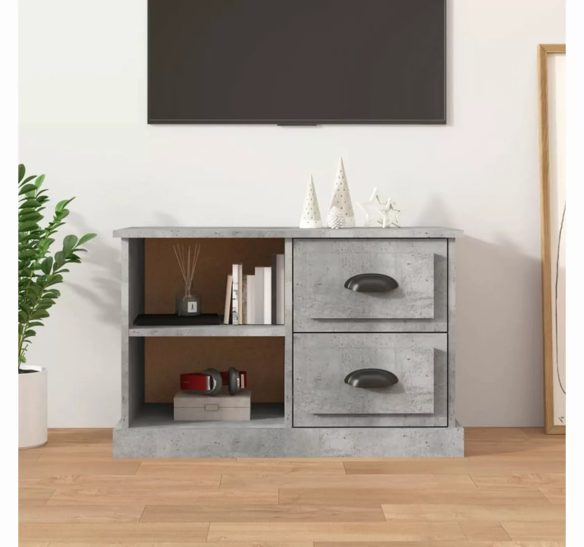 furnicato TV-Schrank Betongrau 73x35,5x47,5 cm Holzwerkstoff günstig online kaufen