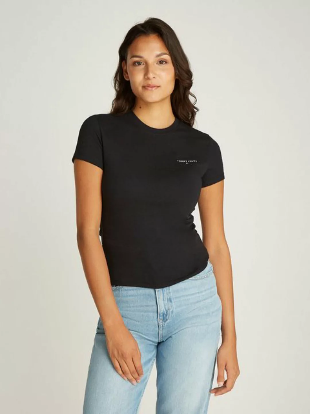 Tommy Jeans T-Shirt "Tjw 2Pack Slim Linear Tee", mit Logoschriftzug, in Uni günstig online kaufen