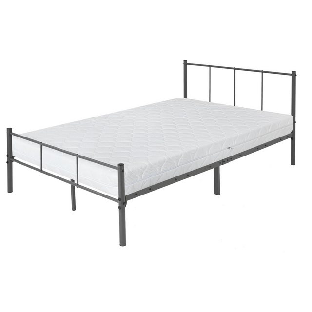 ML-DESIGN Metallbett Bett mit Kopfteil und Lattenrost robust auf Stahlrahme günstig online kaufen