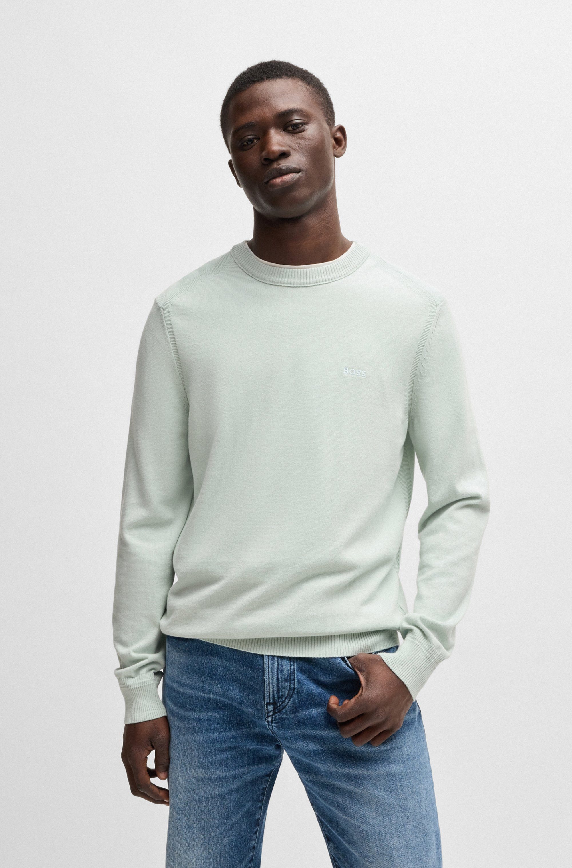 BOSS ORANGE Strickpullover Asac mit Logostickerei günstig online kaufen
