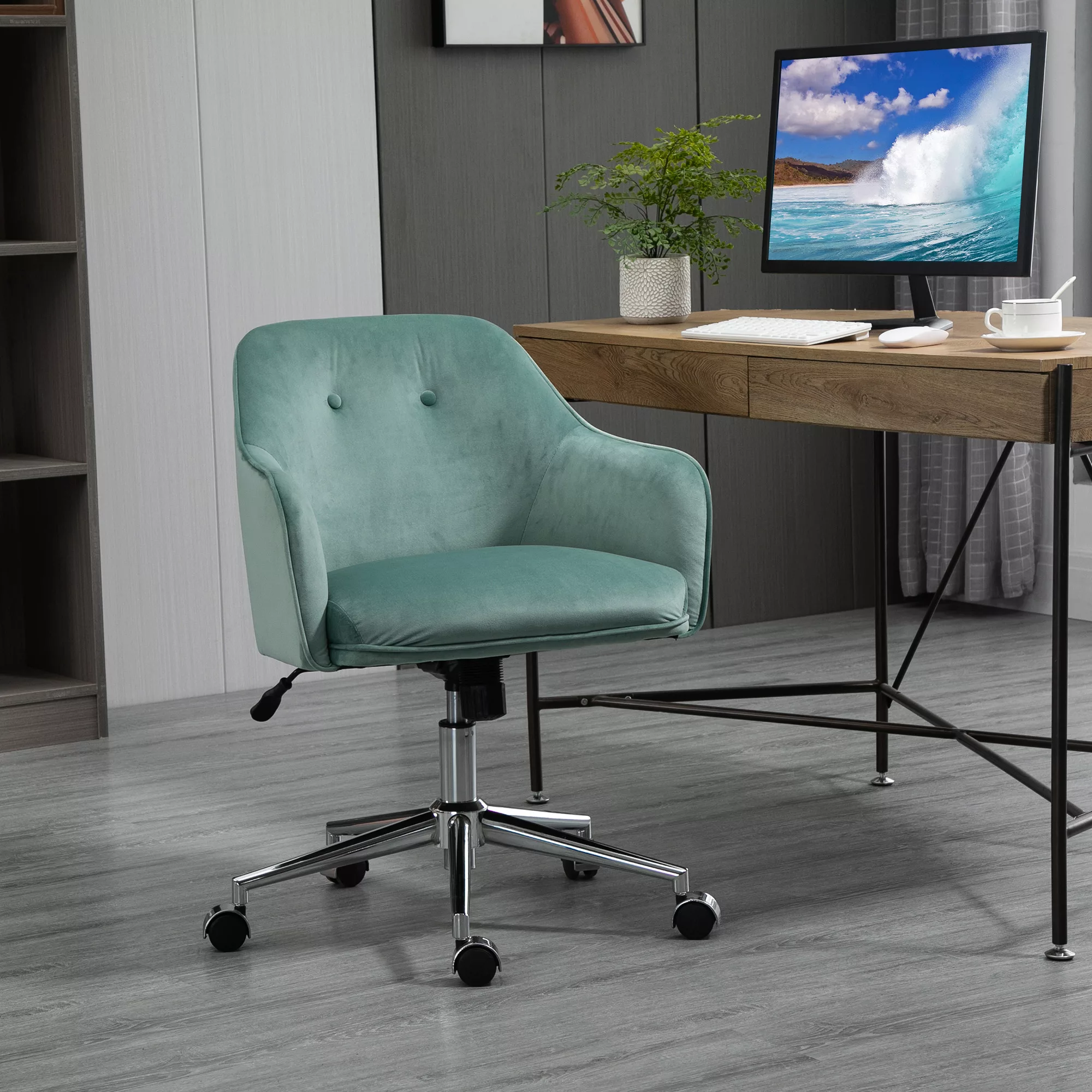 Vinsetto Bürostuhl  Ergonomischer Schreibtischstuhl mit Wippenfunktion, höh günstig online kaufen