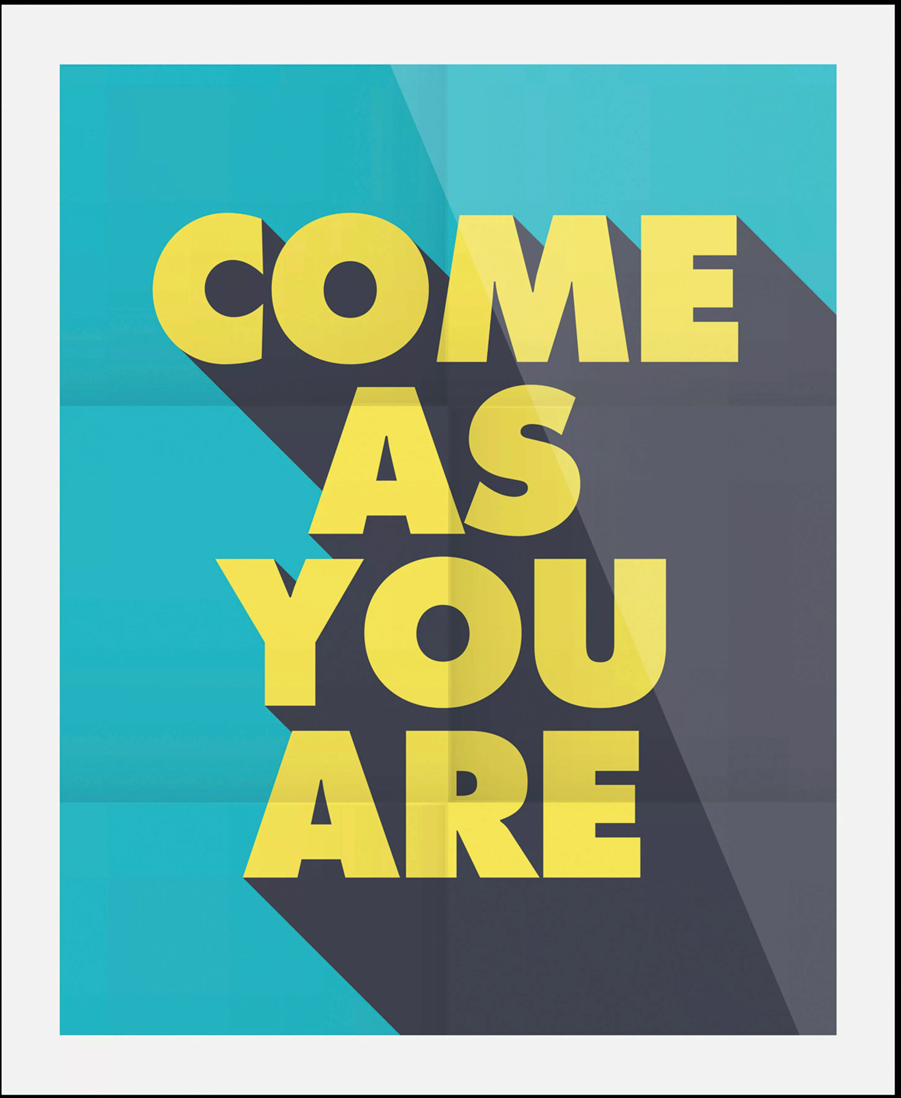 queence Bild "Come as you are", Schriftzüge, (1 St.), gerahmt günstig online kaufen