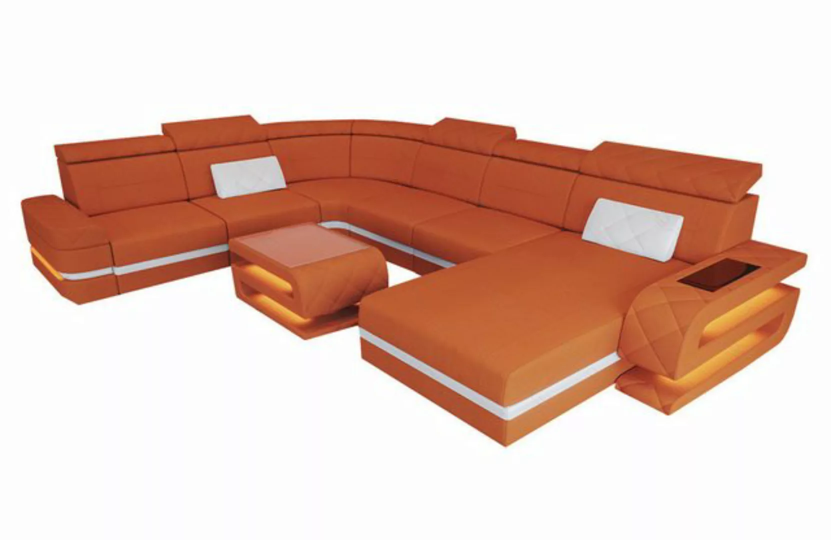 Sofa Dreams Wohnlandschaft Polster Stoff Couch Sofa Bologna XXL U Form Stof günstig online kaufen