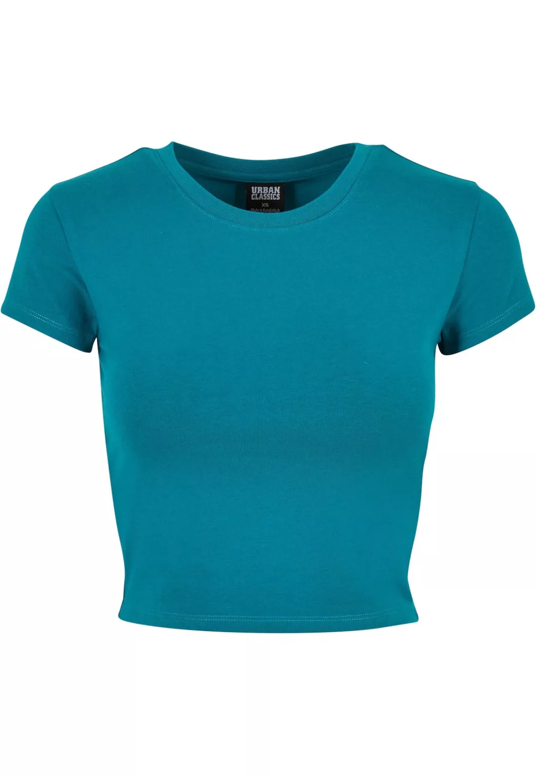 URBAN CLASSICS T-Shirt Urban Classics Damen Ladies Stretch Jersey Cropped T günstig online kaufen