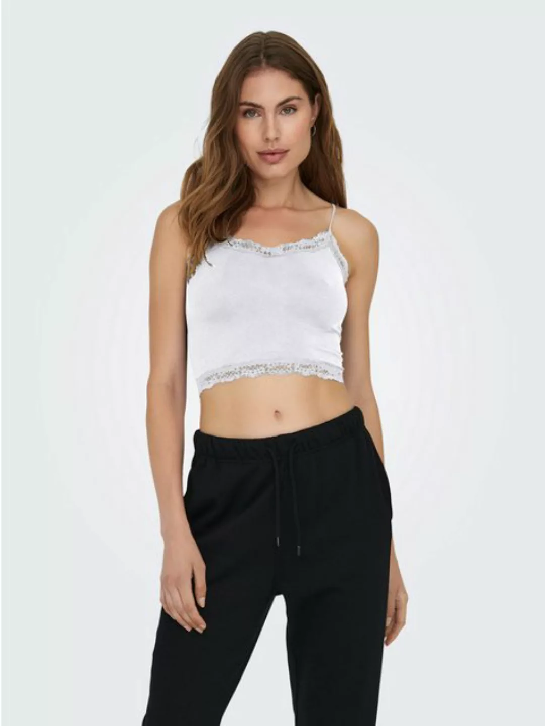 ONLY Trägertop "ONLVICKY LACE SEAML 2-PACK CROPPED TOP", (Packung, 2 tlg.) günstig online kaufen