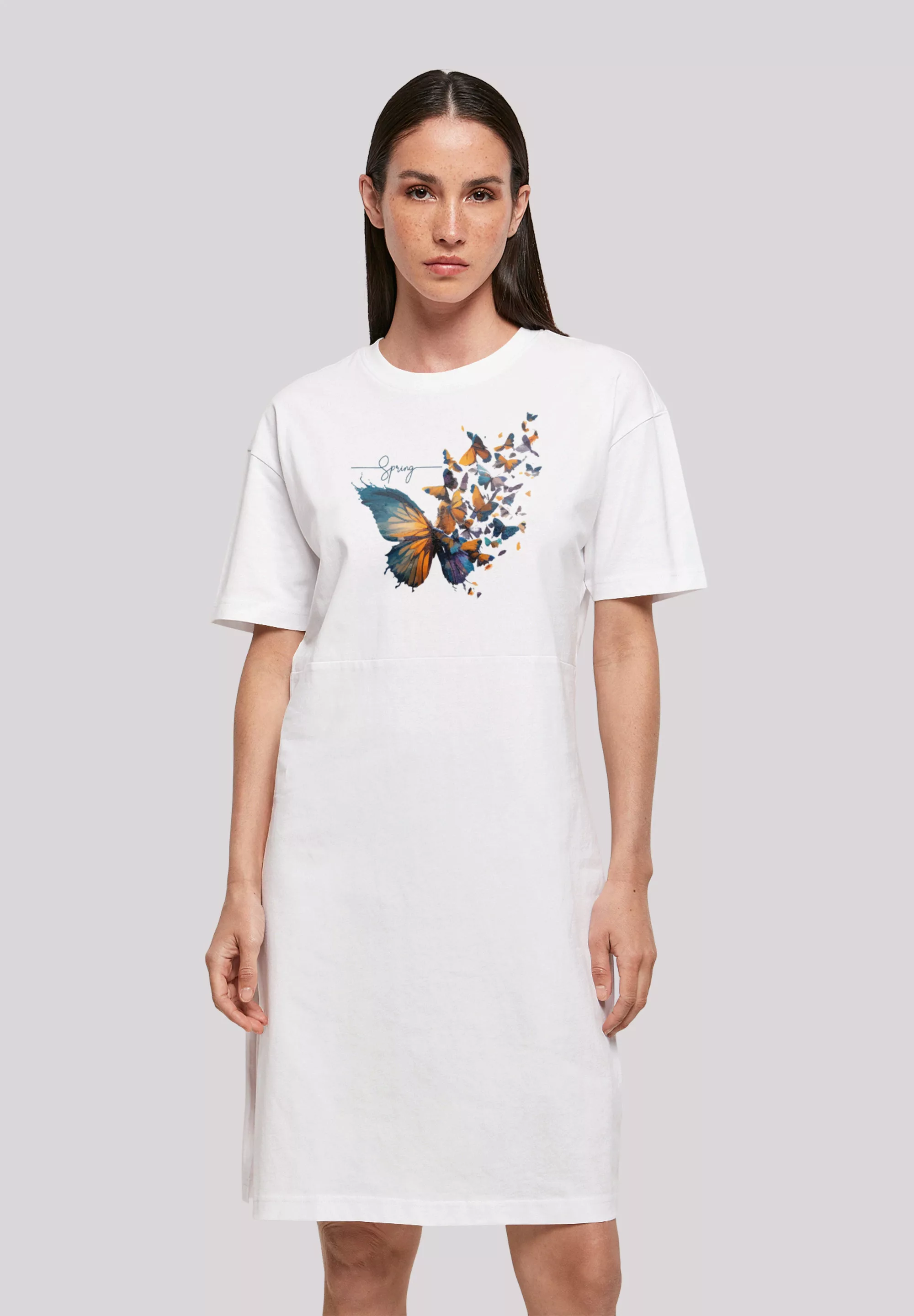 F4NT4STIC Shirtkleid "Schmetterling Frühlings Oversize Kleid", Print günstig online kaufen