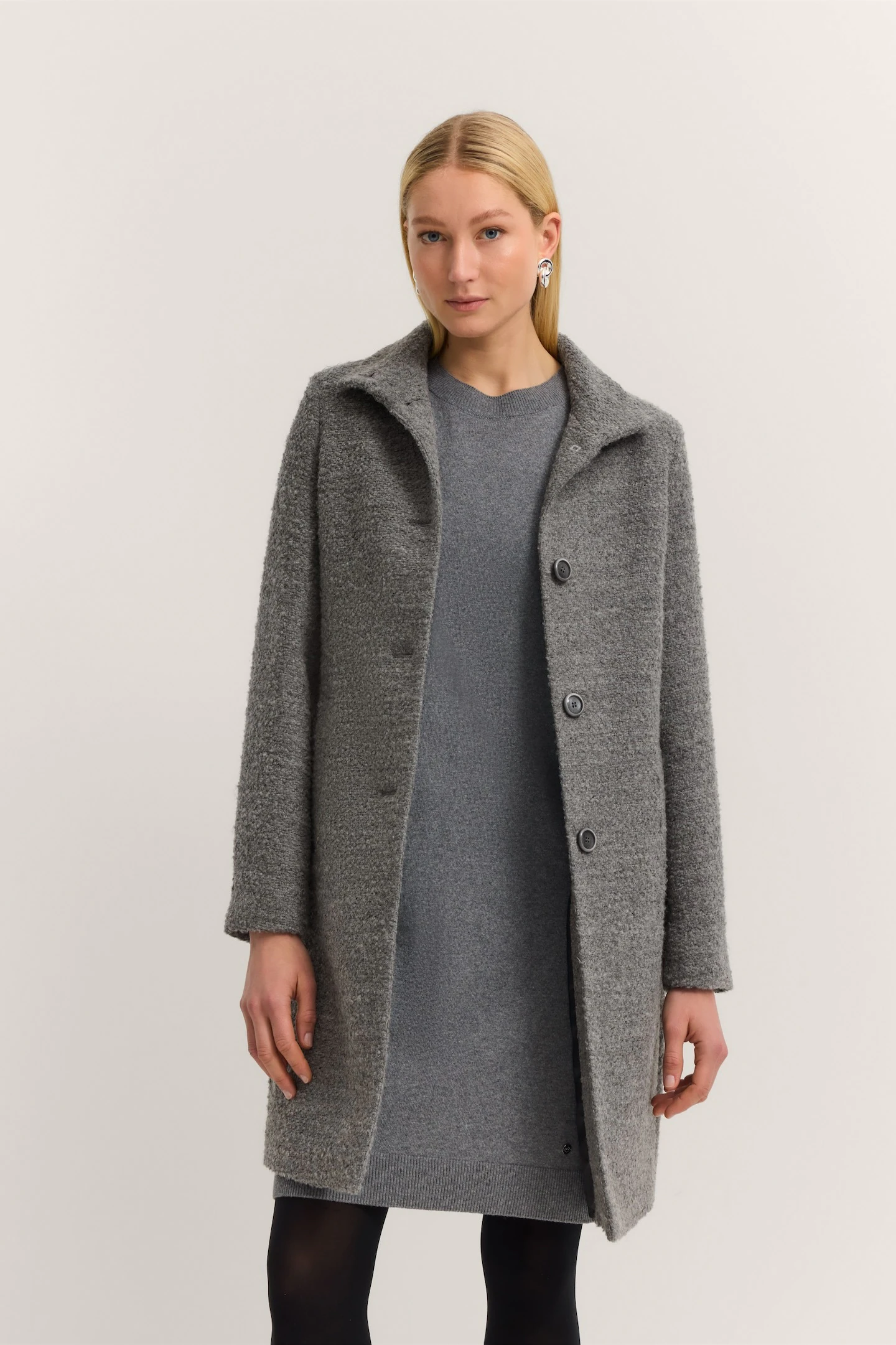 bugatti Wollmantel "Modern Fit", mit Flexcity Stretch und Stehkragen günstig online kaufen