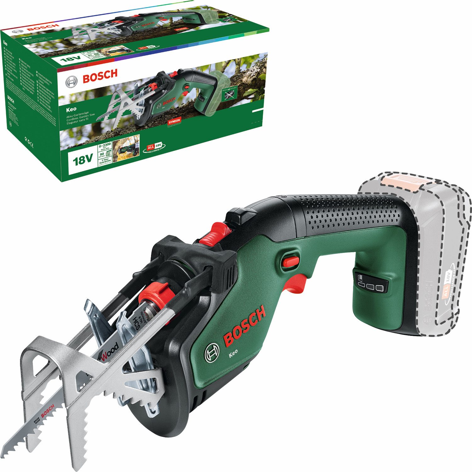 Bosch Akku-Gartensäge Keo 18 Solo günstig online kaufen
