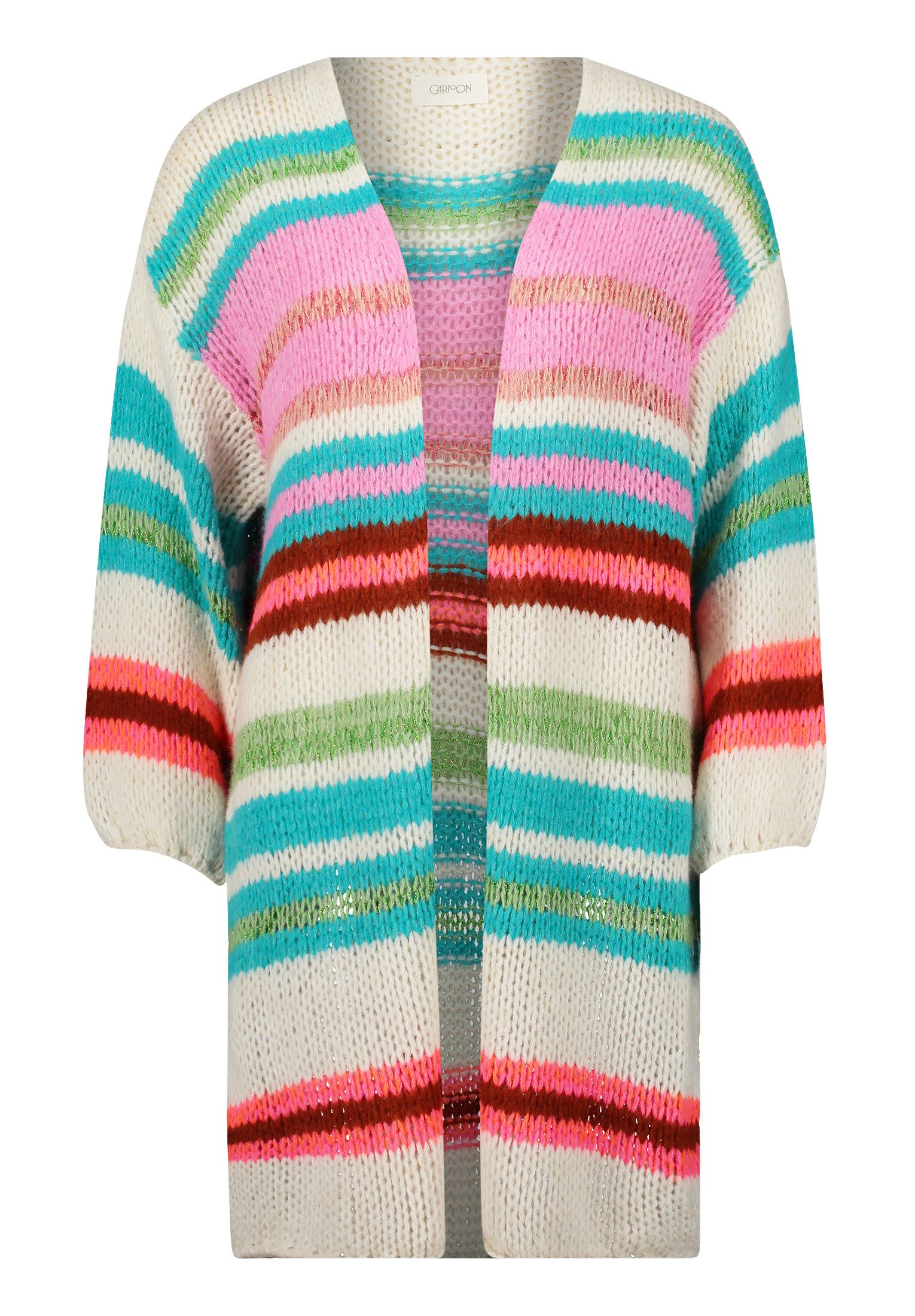 Cartoon Strickjacke Cartoon Damen Strick-Cardigan mit günstig online kaufen
