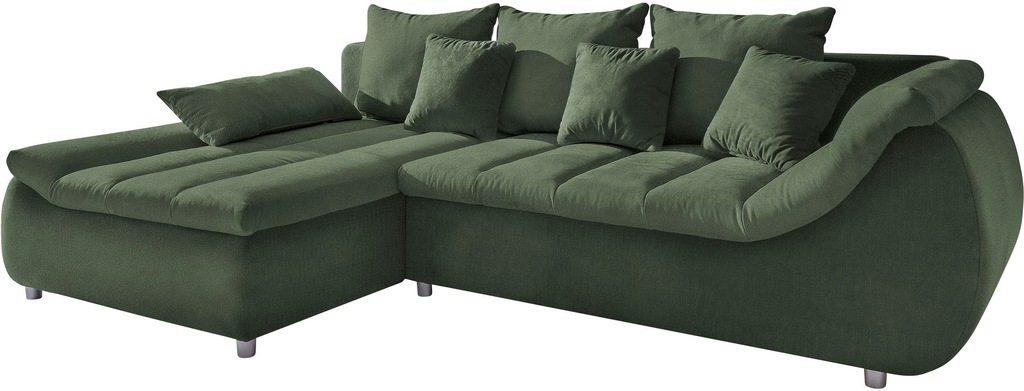 INOSIGN Ecksofa »Imola elegant und bequem, aktuelle Steppung im Sitz, L-For günstig online kaufen