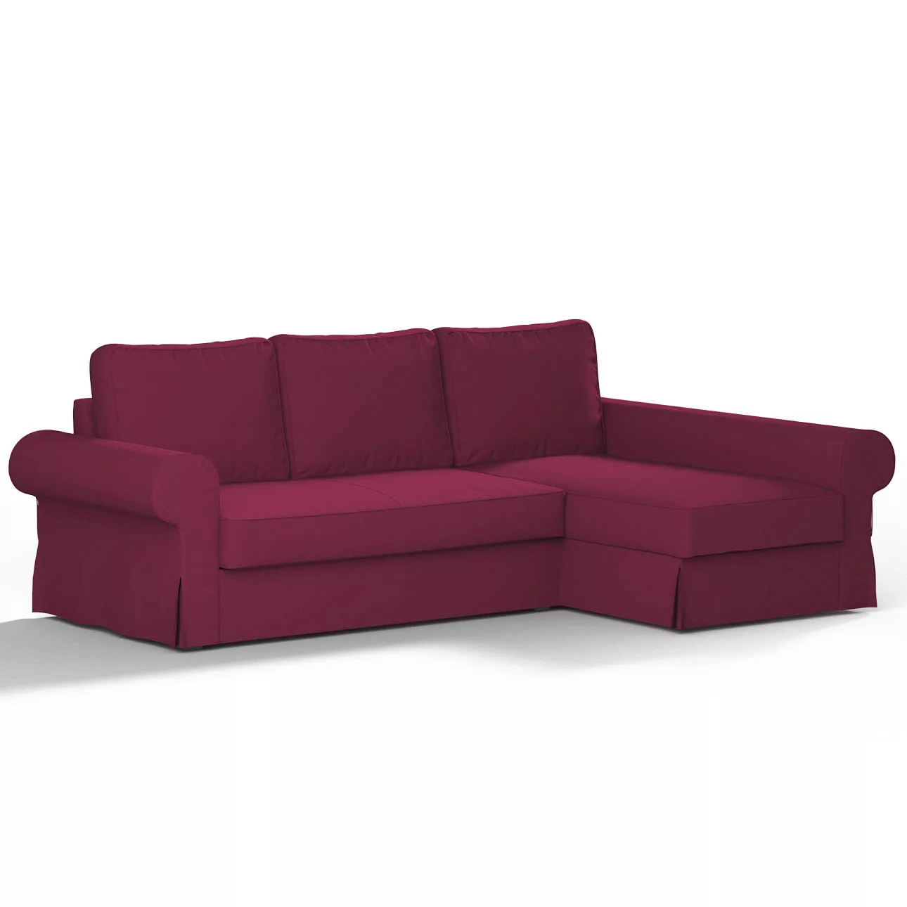 Bezug für Backabro Bettsofa / Recamiere, pflaume , Bezug für Bettsofa Backa günstig online kaufen