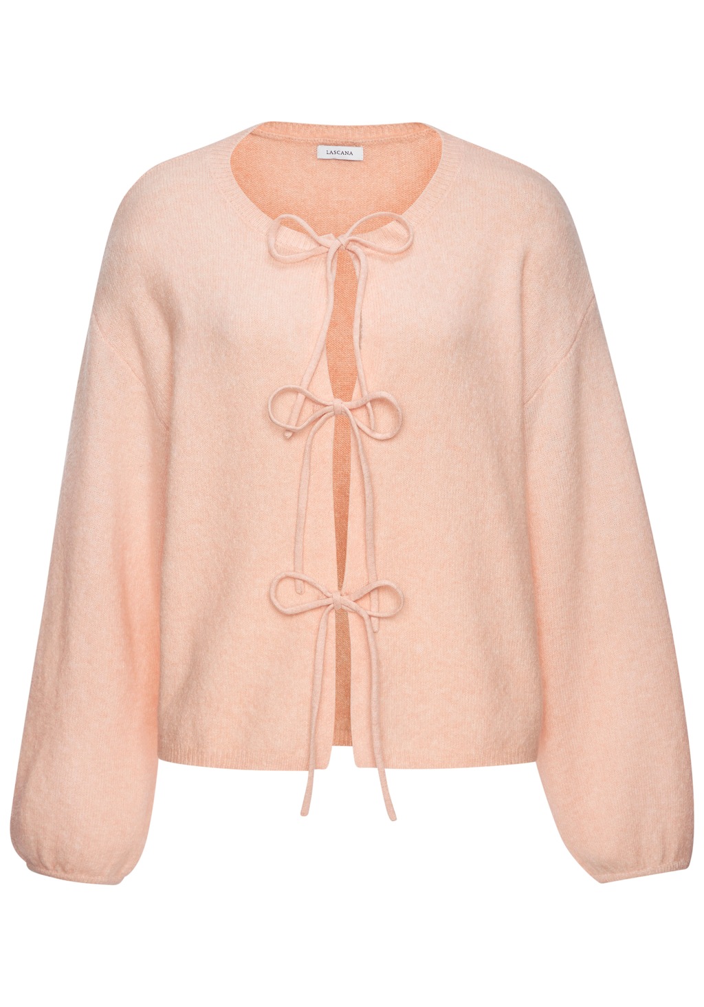 LASCANA Strickjacke, mit Schleifen günstig online kaufen