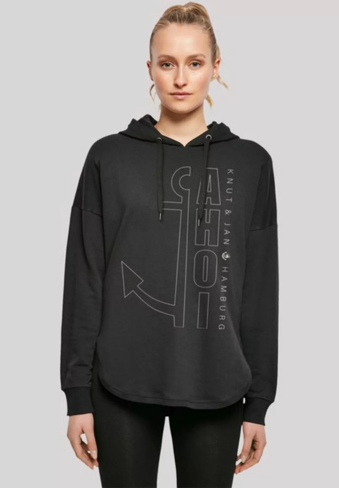 F4NT4STIC Kapuzenpullover "Ahoi Anker Outlines Knut & Jan Hamburg", Print günstig online kaufen