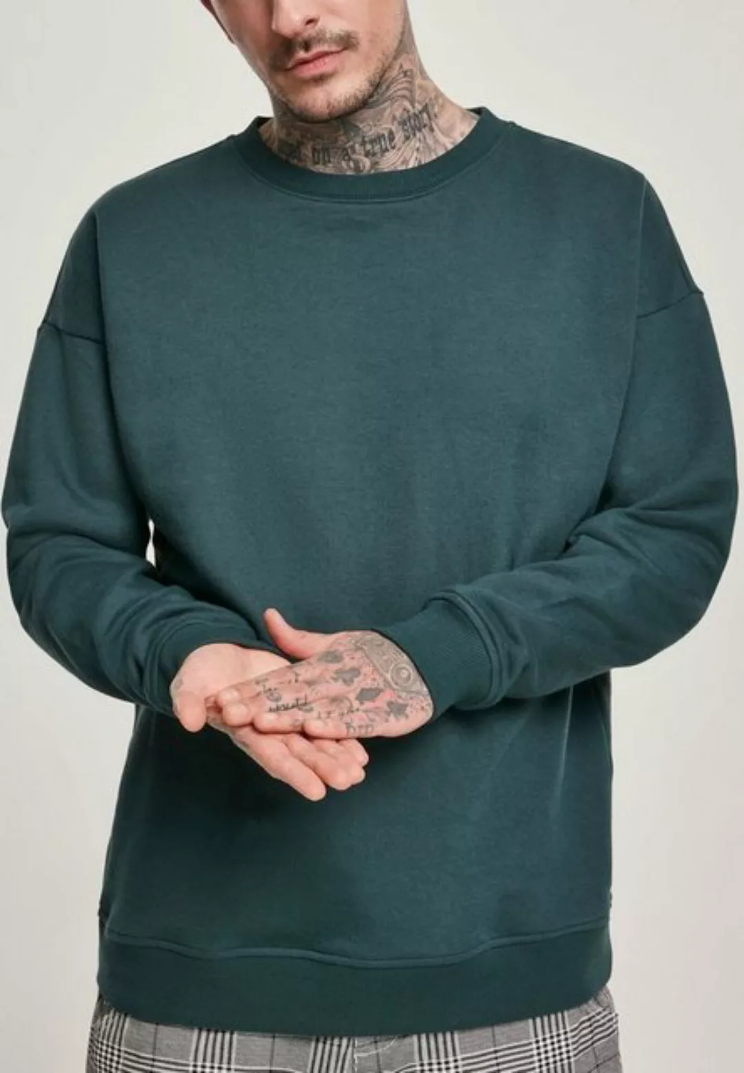 URBAN CLASSICS Sweatshirt Casual (1-tlg) Basic Pullover mit Rundhals-Aussch günstig online kaufen