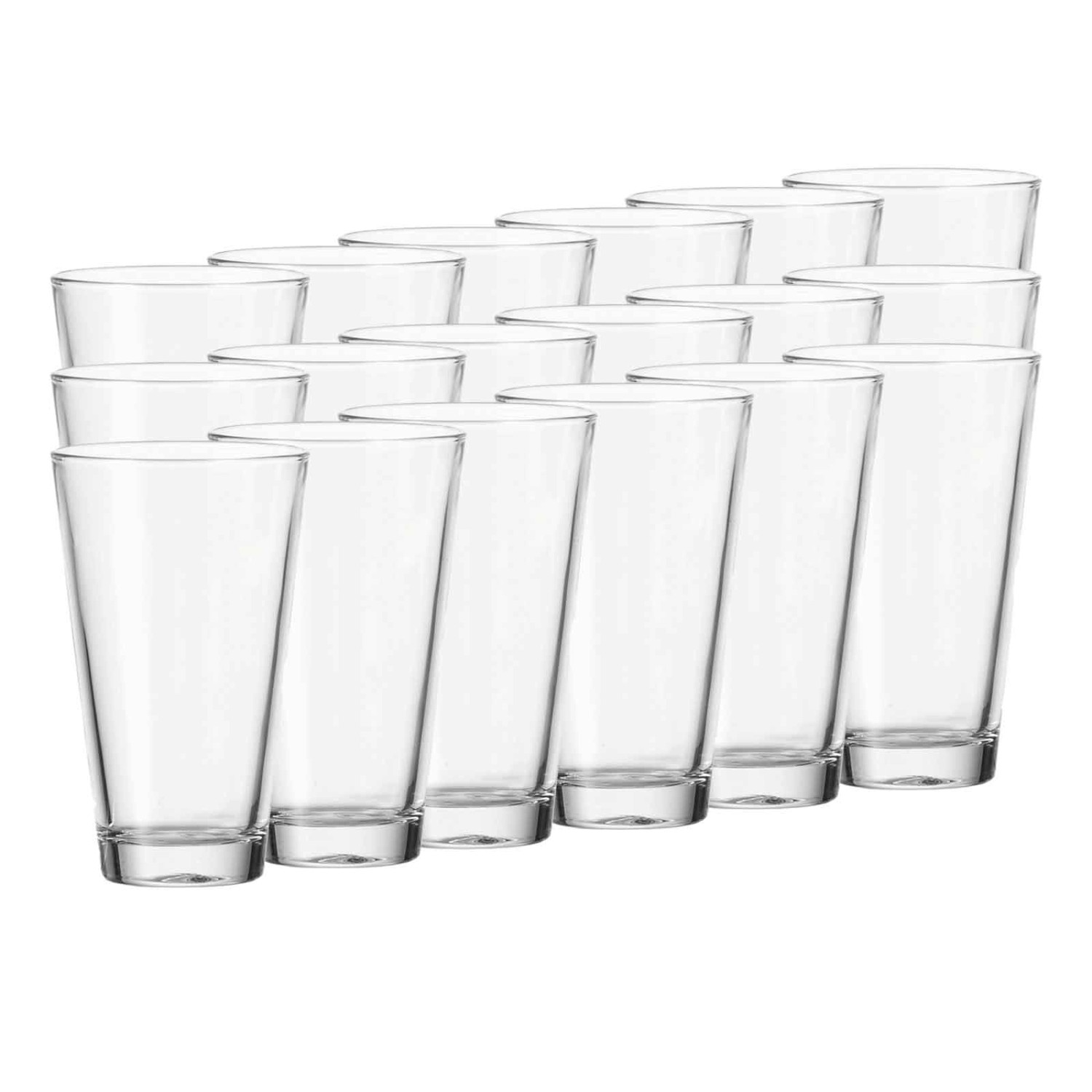 Leonardo Ciao Trinkgläser Wassergläser Stapelgläser 300 ml 18er Set günstig online kaufen