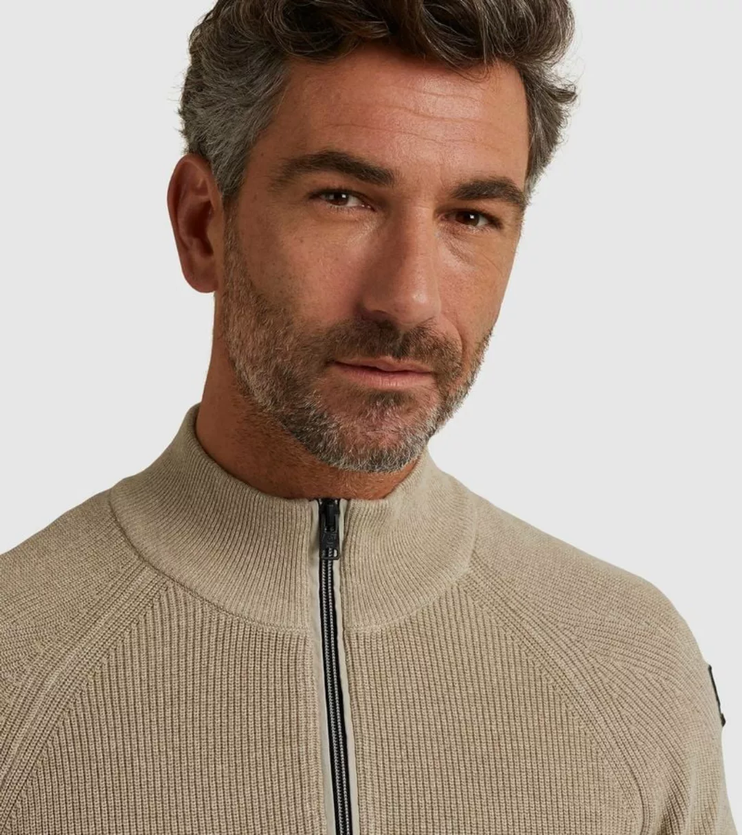 Vanguard Pullover Half Zip Beige - Größe M günstig online kaufen