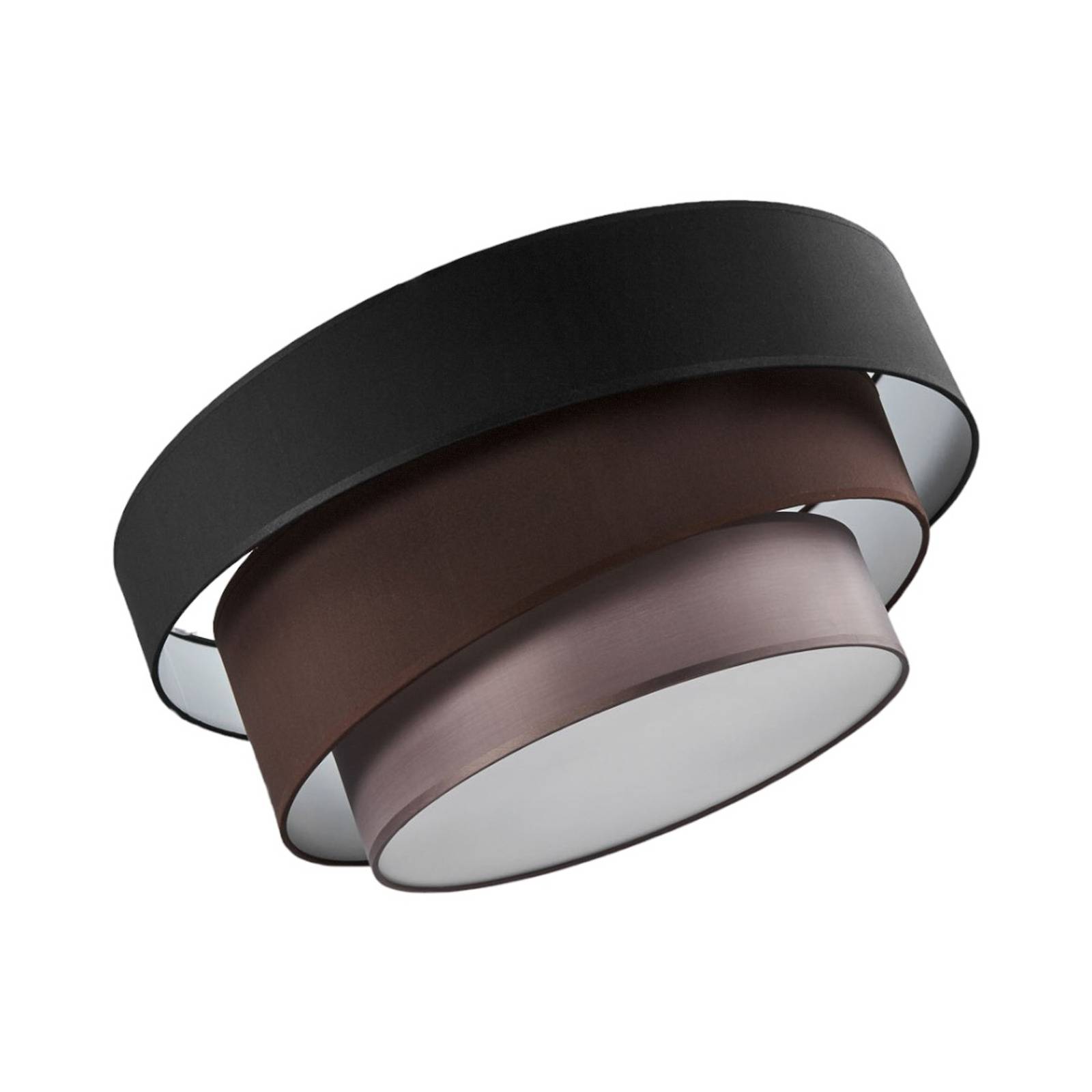 Deckenlampe Melia, schwarz und braun günstig online kaufen
