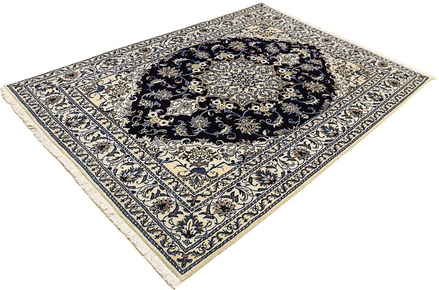 morgenland Orientteppich »Perser - Nain - 206 x 147 cm - dunkelblau«, recht günstig online kaufen