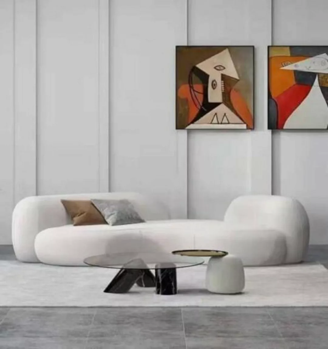 JVmoebel 3-Sitzer Modern Sofa 3 Sitzer Weiß Hochwertig Polster Sofas Design günstig online kaufen