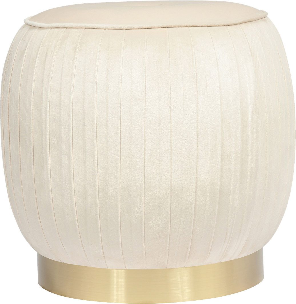 Kayoom Polsterhocker "Hocker Lyla 125, Edler Touch durch goldenen Sockel, S günstig online kaufen