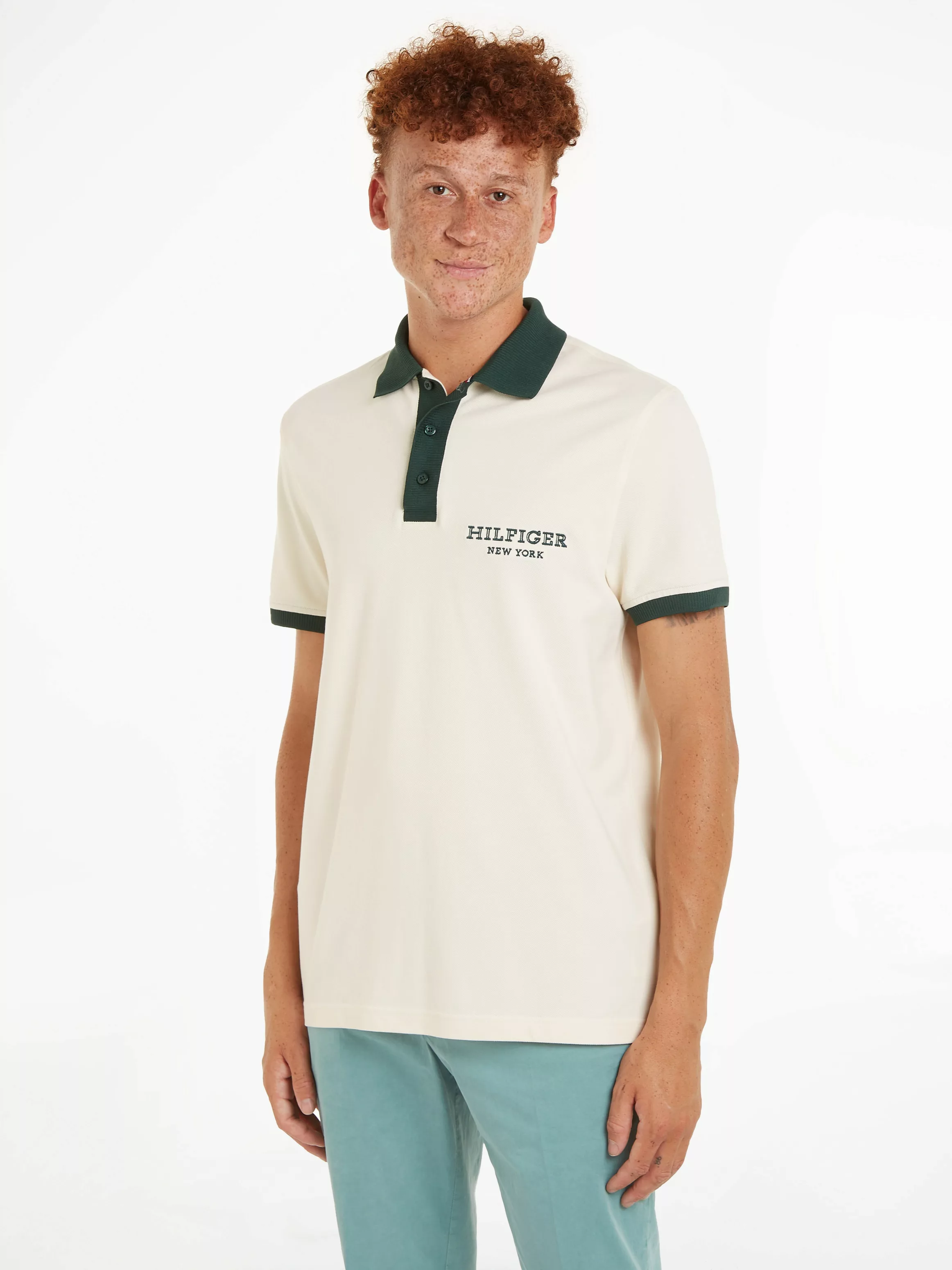 Tommy Hilfiger Poloshirt MONOTYPE RINGER REG POLO kontrastfarbene Details günstig online kaufen