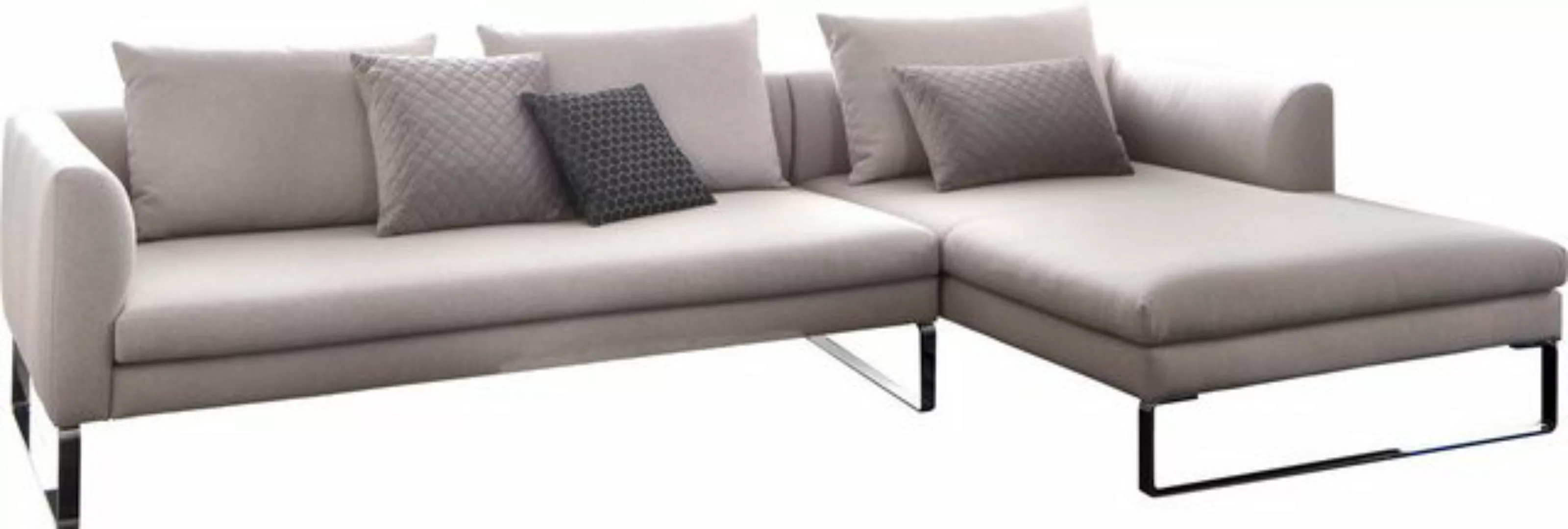 3C Candy Ecksofa "Avola modern elegantes Designsofa mit Bügelfuß, L-Form", günstig online kaufen