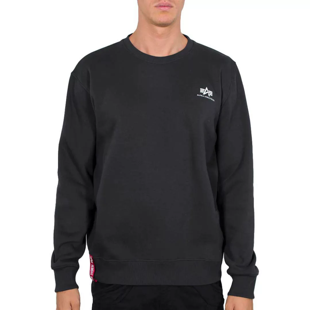 Alpha Industries Basic Small Logo Sweatshirt S Charcoal Heather günstig online kaufen