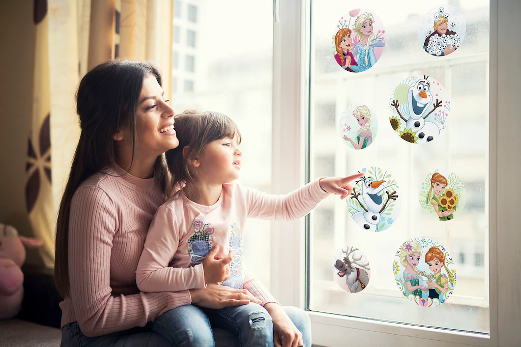 Komar Fenstersticker "Fenstersticker - Frozen Springday Bubbles - Größe 30 günstig online kaufen