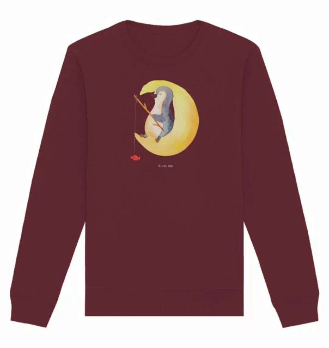 Mr. & Mrs. Panda Longpullover Pinguin Mond Größe S - Burgundy - Geschenk, S günstig online kaufen