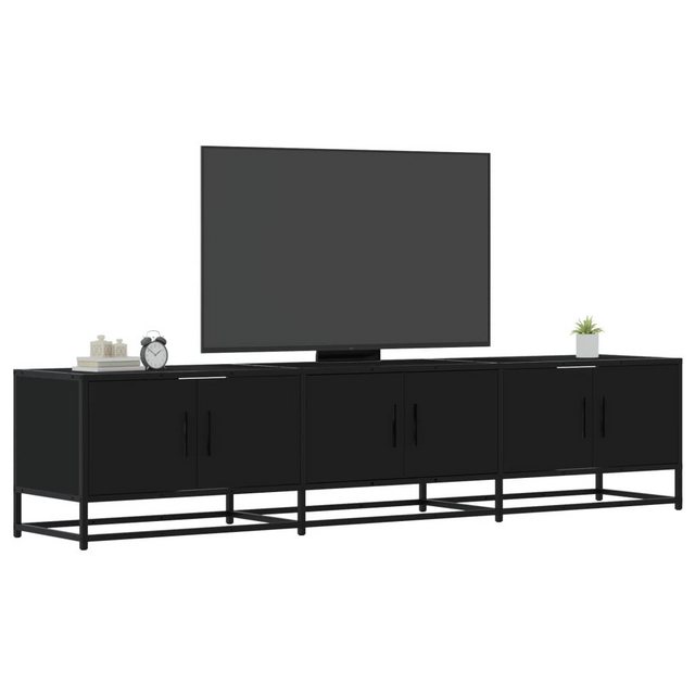 vidaXL Schrankmodule TV-Schrank Schwarz 180x35x41 cm Holzwerkstoff günstig online kaufen